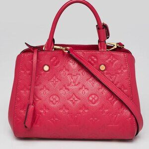 Louis Vuitton Dahlia Monogram Empreinte Leather Montaigne BB Bag